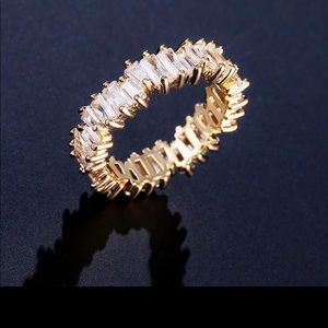Zirconia cubic ring - Gold